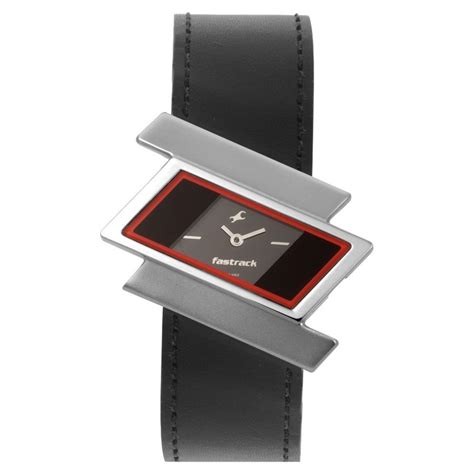 Buy Online Fastrack Quartz Analog Grey Dial Leather Strap Watch for ...