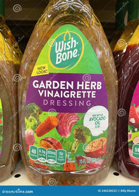 Retail Store Wishbone Salad Dressing Garden Herb Editorial Photography ...