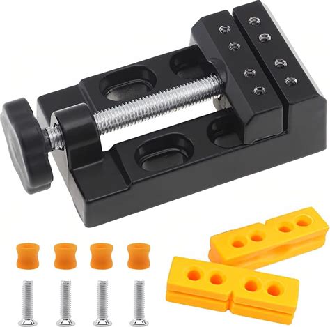 Omninmo Mini Bench Vice Clamp Mini Flat Clamp Table Jaw Drill Press ...