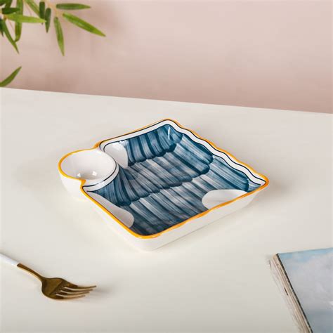 Chip and Dip Plate Nitori Online - Premium Section Plate | Nestasia