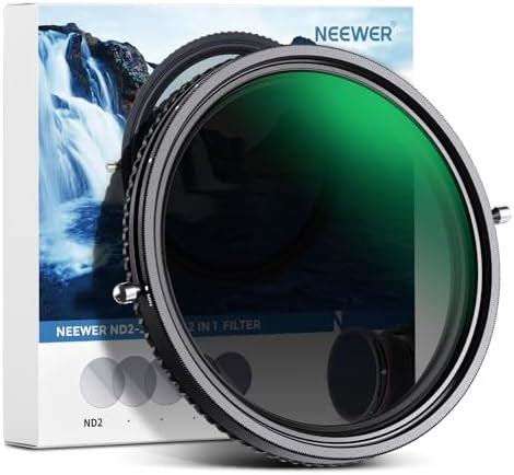 Buy NEEWER 2 in 1 82mm Variable ND Filter ND2–ND32&CPL Filter(Circular ...