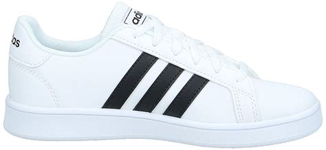 Buy Adidas Unisex Kids Grand Court K cblack/ftwwht Shoes (EF0103) at ...