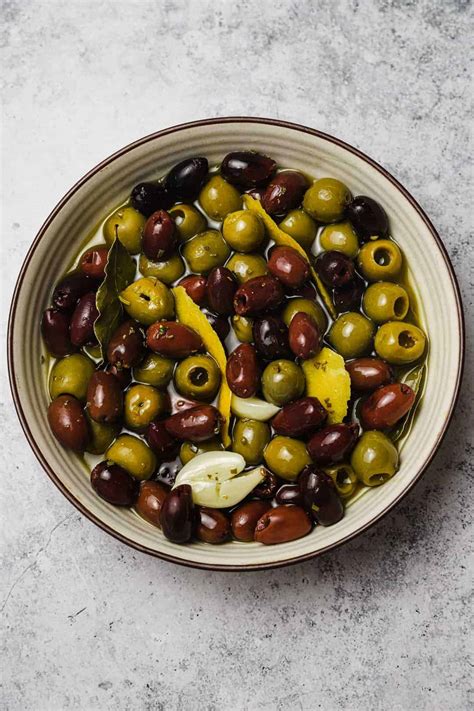 Marinated Olives with Garlic & Rosemary - Well Seasoned Studio