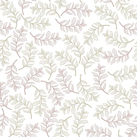 Simple leave drawn leave pattern design | Premium Vector
