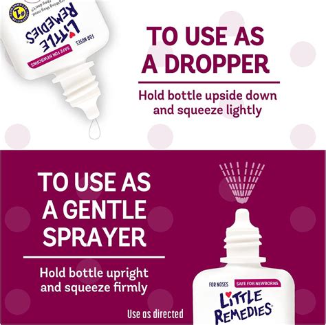 Little Remedies Saline Spray/Drops 0.5oz - Gentle Mucus Relief for Easy ...