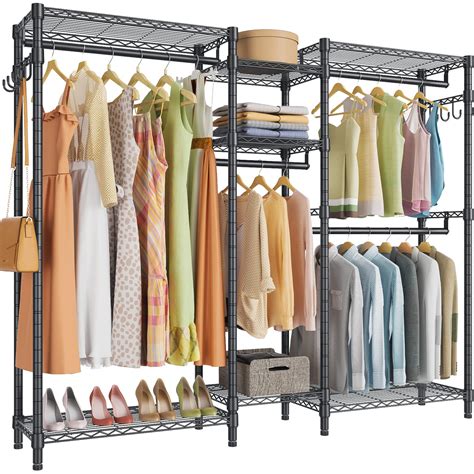 Buy Heavy Duty Clothes Rack for Hanging Clothes, Large Garment Rack ...