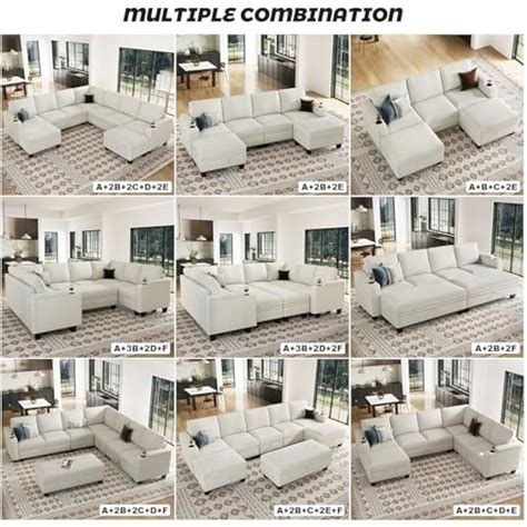 Belffin Modular Sectional Sofa Couch with Storage U India | Ubuy