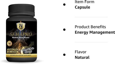 Buy Semapro (60 Veggie Caps) Extreme Volumizer and Male Energy Formula ...