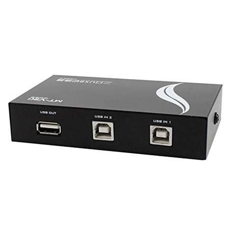 PRAV® 1X(1 USB 2.0 A Type Out 2 USB B Type 2 Port Shareing Device KVM ...