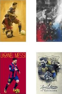 Leo Messi Poster Set of Four Posters | Leo Messi poster for room | Leo ...