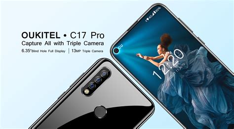Foro nel display e tripla fotocamera posteriore: OUKITEL C17 Pro sogna ...