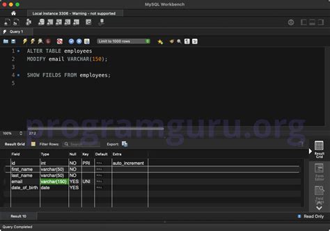 Image result for MySQL Modify