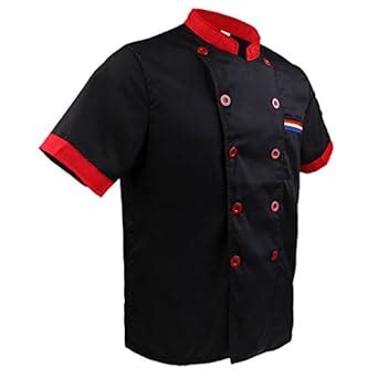 Segolike Unisex Kitchen Chef Jackets Uniform Short Sleeve Double ...