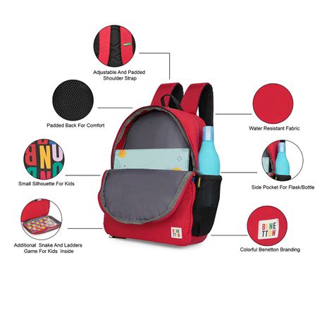 United Colors of Benetton Breeze Back to School Backpack — BAGLINE