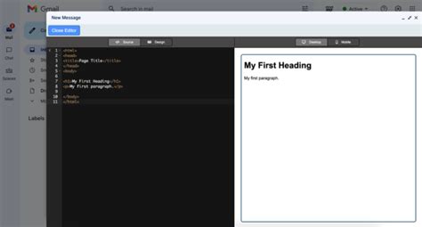 Image result for How to Send Gmail Message Using HTML