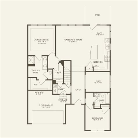 Pulte Homes Floor Plans - Square Kitchen Layout