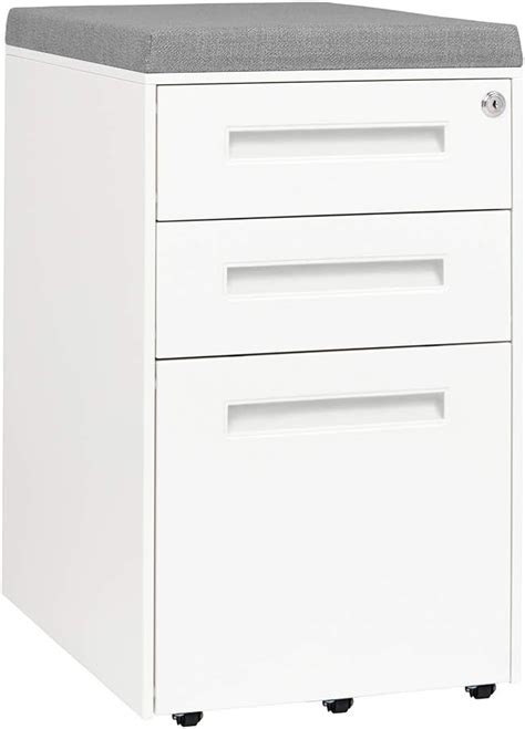 Buy STOCKPILE Seated 3-Drawer Mobile File Cabinet with Removable ...