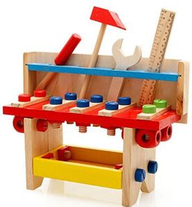 Joyeee Wooden Learning Workbench - Children Engineering Learn Workshop ...