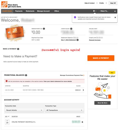 Since Sep 15 2022 cannot log in Home Depot credit account (Citibank ...