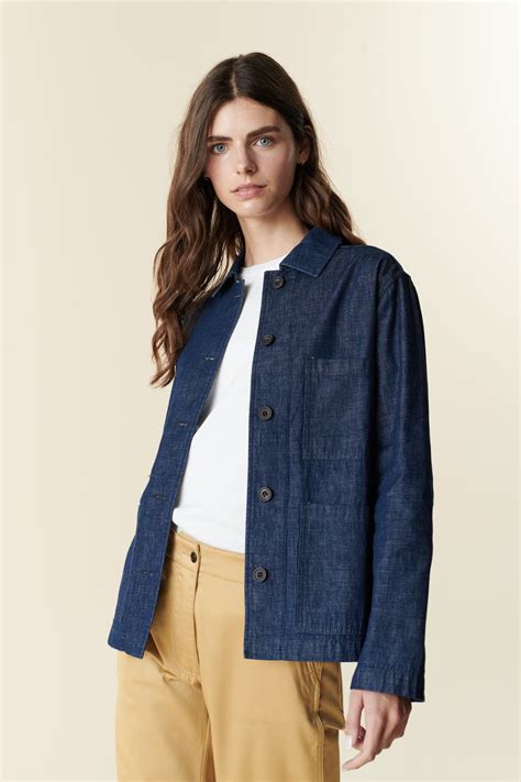 Women's Chore Jacket - Denim - Community Clothing