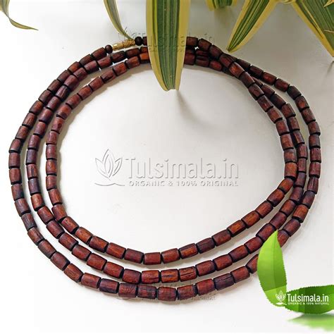 3 Round Original Tulsi Kanthi Mala in 6mm Barrel Beads - Tulsi Mala