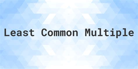 Image result for Least Common Multiple Python