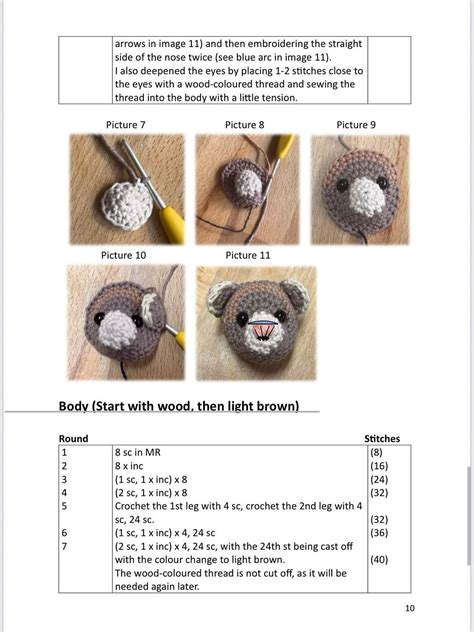 Adorable Crochet Pattern of Illy the Polecat Plush Toy