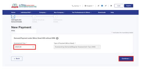 Payment of Demand without DRN - User Manual | Income Tax Department