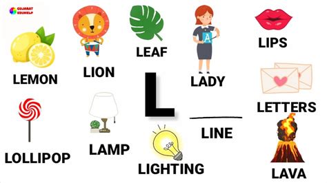 L letter words in English | Words starting with L | Letter L words with ...