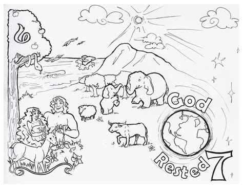 Bible Coloring Pages Creation