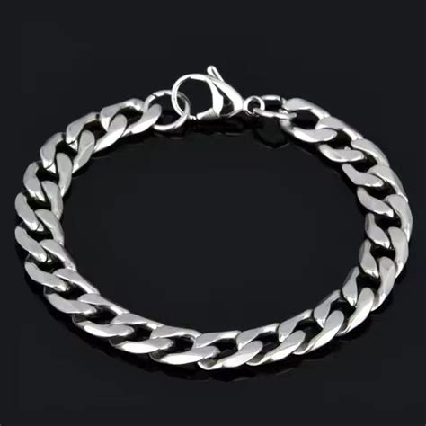 Buy Now Premium Steel Bracelets - CLASSIC CURB CHAIN BRACELET - 10m ...