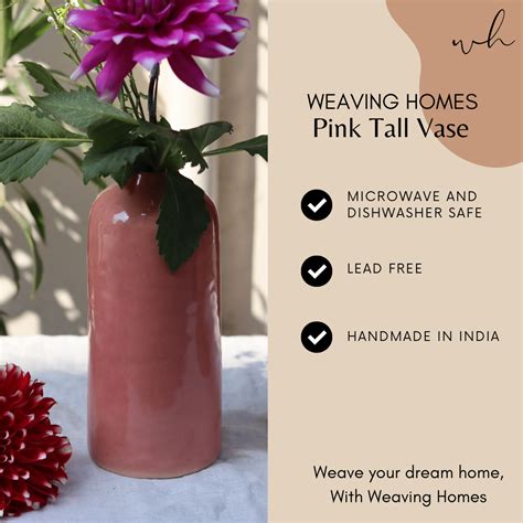Buy Ceramic Vase Pink at the Lowest Prices – WeavingHomes