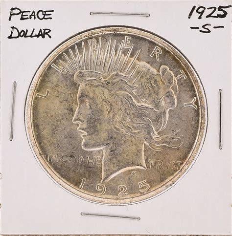 1925-S $1 Peace Silver Dollar Coin