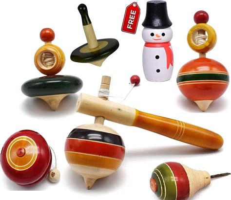 Buy Desi Toys Spinning Tops | Lattu | Bhawra | Latto | Bambaram | Pack ...
