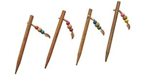 Buy SK Craft Handcrafted Multicolour Wooden Beads Hair Juda Stick for ...