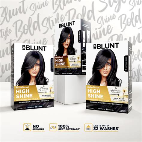 High Shine Conditioning Hair Colour - Natural Black (Shade 1)(Pack of ...