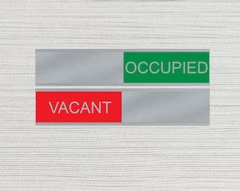 Buy Meeting / Conference / Room VACANT / OCCUPIED Slider Door Nameplate ...