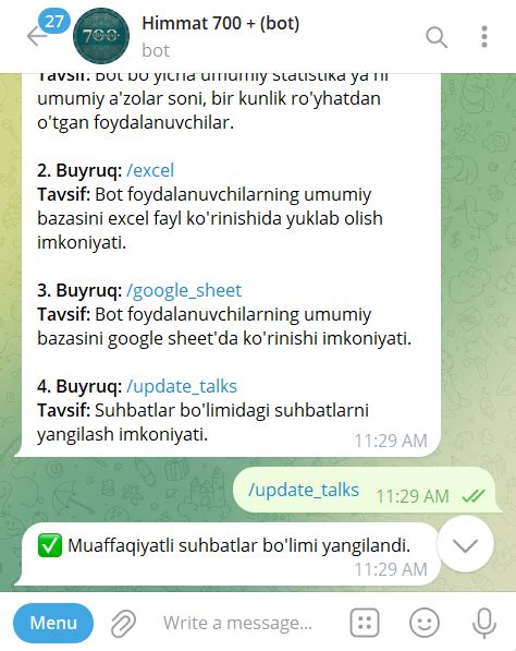 Suhbatlar qismiga yangi suhbat qo’shish uchun qo’llanma: — Teletype