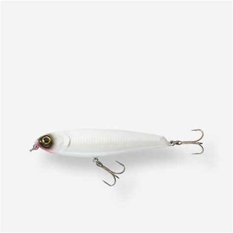 Lure fishing at sea Hard Lure WIZDOM 95F - White CAPERLAN | Decathlon