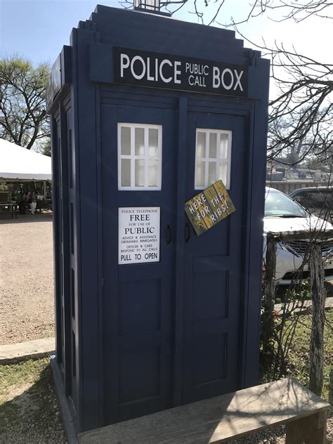 TARDIS spotted at Salt Lick BBQ near Austin, TX : r/doctorwho