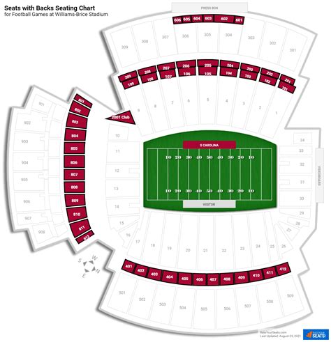 Williams-Brice Stadium Seats with Backs - RateYourSeats.com