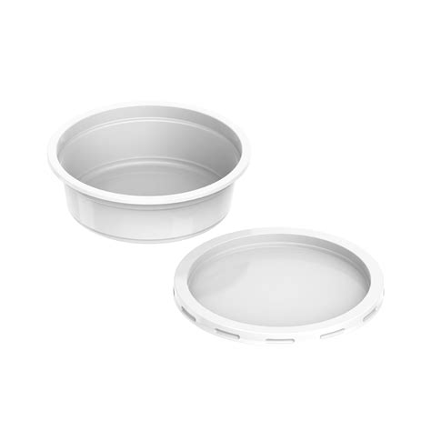 Cosmoplast Plastic Catering Containers 200 ml with Lids White - 20 Pcs ...