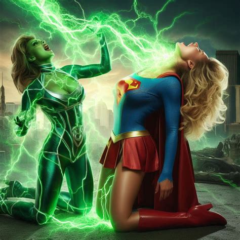 Supergirl vs Kryptonite Woman's electricity! by Necromancer-Rev on ...