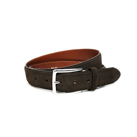 Nabucco Suede Belt Chocolate - Leather Direct Women's Leather Belts NZ