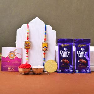 PS PRODUCTS Religious R04-CHOCO2-TU Designer Rakhi Gift for Brother ...