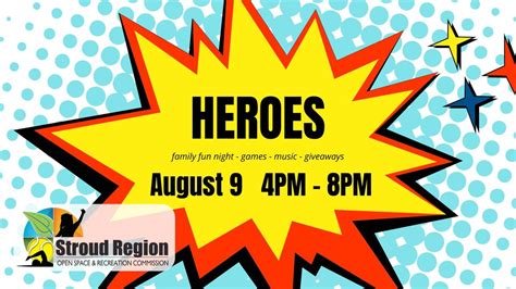 Family Fun Night: HEROES, Dansbury & Stroudsburg Pools, East ...