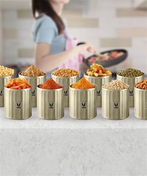 Buy Vaya Preserve - Graphite (500 ml x 10) Stainless Steel Containers ...