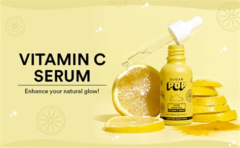 SUGAR POP Glow Boosting Vitamin C Serum - Infused with Glycolic Acid ...