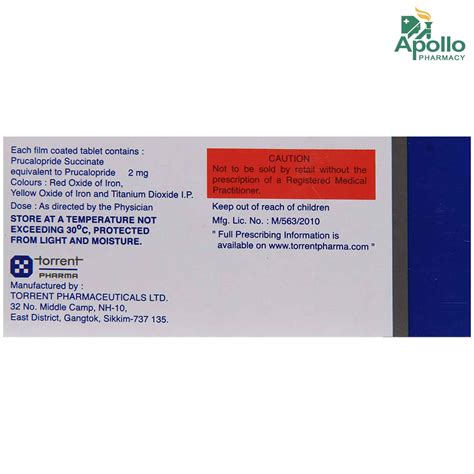 PRESMOVAC 2MG TABLET 10'S Price, Uses, Side Effects, Composition ...