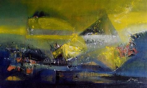 Yellow Abstract Art & Paintings | Buy Yellow Abstract Wall Art Online ...